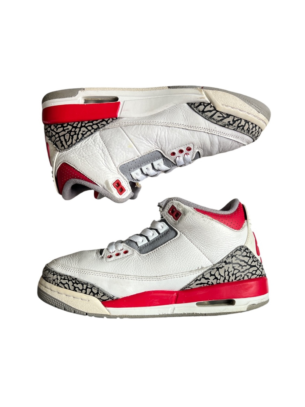 Jordan Kids Sneakers White, Red, Gray with Elephant Print